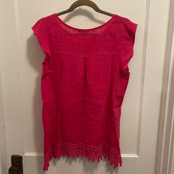 Terzo Millennio Made in Italy 100% linen top - Picture 2 of 6